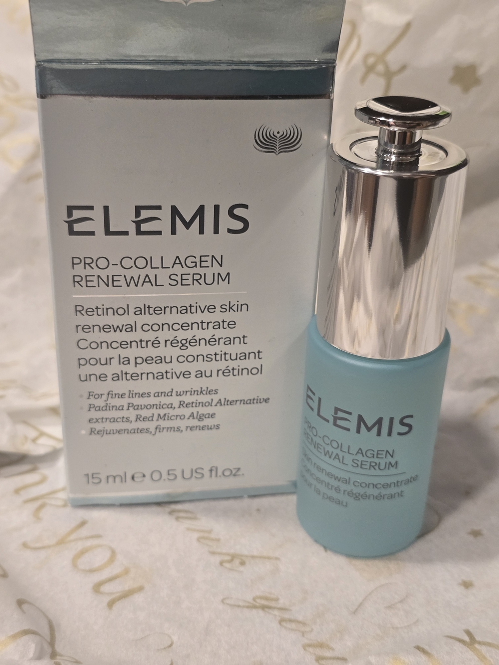ELEMIS Pro-Collagen Renewal Serum in Light Blue and Silver